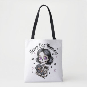 Gruselige Hundemummy-Skelett-Dachshund Tasche