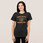Gruselige Insel - Sommer Halloween Tri-Blend Shirt (Vorderseite voll)