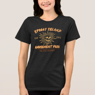 Gruselige Insel - Sommer Halloween Tri-Blend Shirt