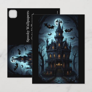 Gruselige iPhone-Hintergründe: Süßes Halloween, Vi Feiertagspostkarte