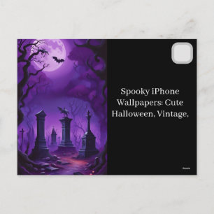 Gruselige iPhone-Hintergründe: Süßes Halloween, Vi Feiertagspostkarte
