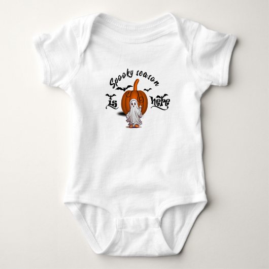 Gruselige Jahreszeit Baby Strampler (Vorderseite)