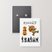 gruselige Jahreszeit Frohes Halloween Button (Vorderseite/Rückseite)