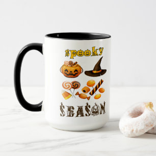 gruselige Jahreszeit  Kunstwerk-Thumbnail, Frohes  Tasse