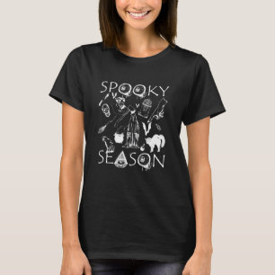 Gruselige Jahreszeit Kürbis Katze Helloween T-Shirt