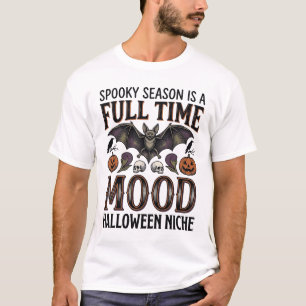 Gruselige Jahreszeit Shirt Vintage Gravur Hallowee