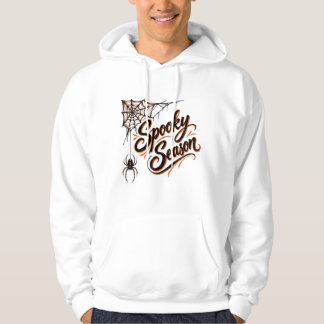Gruselige Jahreszeit Spinnennetz-Ecke Halloween T- Hoodie