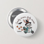 Gruselige Jahreszeit Studienzeit Krankenschwester- Button (Vorne & Hinten)