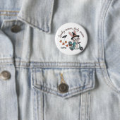 Gruselige Jahreszeit Studienzeit Krankenschwester- Button (Beispiel)