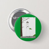 Gruselige Jane Austen-Reis-Malerei Button (Vorne & Hinten)