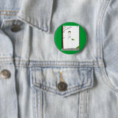 Gruselige Jane Austen-Reis-Malerei Button (Beispiel)