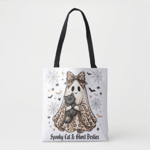 Gruselige Katze & Geister-Freunde Halloween Tasche