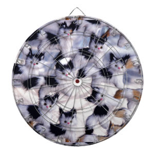 gruselige Katzen Dartscheibe