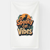 Gruselige Katzen Vibes Banner (Vertikal)