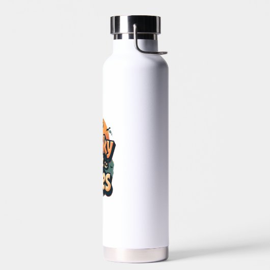 Gruselige Katzen Vibes Trinkflasche (Links)