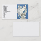 Gruselige Katzen-Visitenkarte Visitenkarte (Vorne/Hinten)