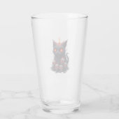Gruselige Katzenkerze Glas (Rückseite)