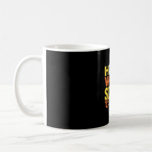 Gruselige Katzenlady Halloween-Design_1 Kaffeetasse