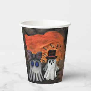 Gruselige kleine Freunde Süßer Geist Halloween Pappbecher