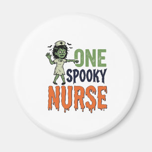 Gruselige Krankenschwester Halloween Vintage Vekto Magnet
