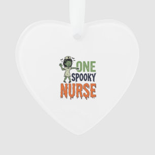 Gruselige Krankenschwester Halloween Vintage Vekto Ornament