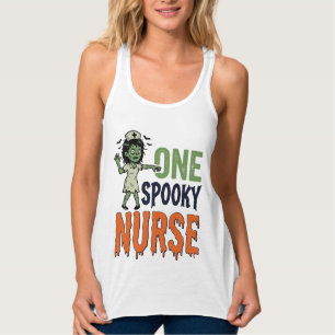 Gruselige Krankenschwester Halloween Vintage Vekto Tank Top