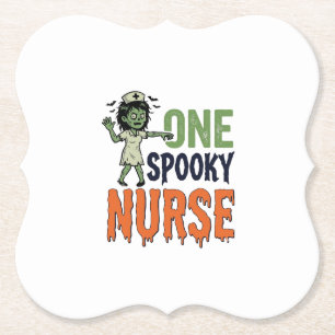 Gruselige Krankenschwester Halloween Vintage Vekto Untersetzer