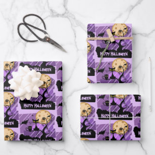 Gruselige Kreaturen Halloween Geschenkpapier Bogen Set