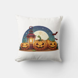Gruselige Kürbisse Kissen
