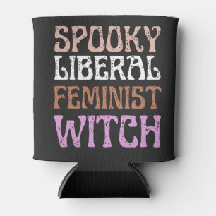 Gruselige liberale feministische Hexe Lustig Polit Dosenkühler