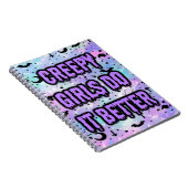 Gruselige Mädchen Notizblock (Rechte Seite)