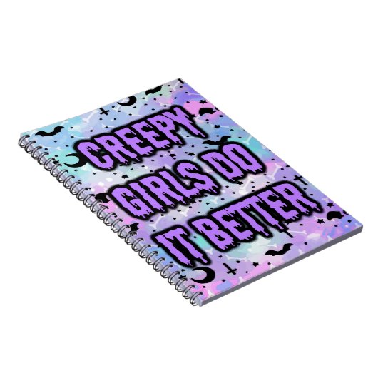 Gruselige Mädchen Notizblock (Rechte Seite)