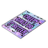 Gruselige Mädchen Notizblock (Linke Seite)