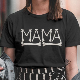 Gruselige Mama Knochen Lustiges Halloween T-Shirt