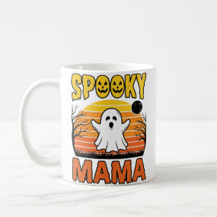 Gruselige Mama Vintage Geist Halloween-Shirt-Desig Kaffeetasse