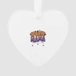 Gruselige Mama Vintage Halloween Mama Shirt Design Ornament