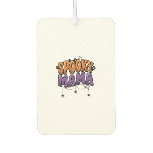 Gruselige Mama Vintage Halloween-Mutter-Shirt-Desi Autolufterfrischer