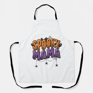 Gruselige Mama Vintage Halloween-Mutter-Shirt-Desi Schürze