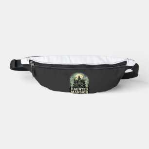 Gruselige Mansion-Touren Vintage-Halloween-Vektor Bauchtasche