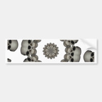Gruselige menschliche Schädel-Mandala