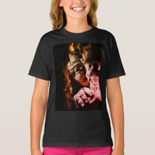 Gruselige Mumien-Wandkunst – Dunkler Horror-Porträ T-Shirt