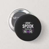 Gruselige Mutter Halloween Design_1 Button (Vorne & Hinten)