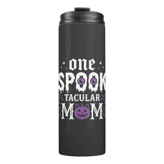 Gruselige Mutter Halloween Design_1 Thermosbecher (Vorderseite)