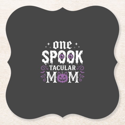 Gruselige Mutter Halloween Design_1 Untersetzer (Vorderseite)