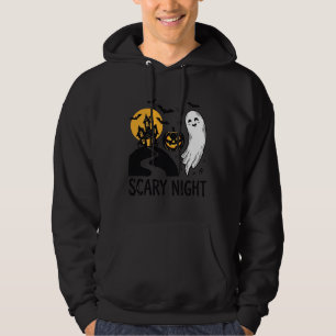 Gruselige Nacht Halloween Spukhaus Geist Design_1 Hoodie