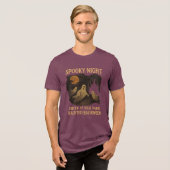 Gruselige Nacht - Tritt ein, wenn du wagst Tri-Blend Shirt (Vorderseite voll)