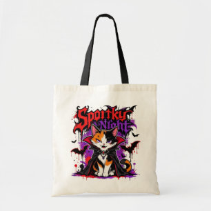 Gruselige Nacht Vampir Dreifarbenkatze  Tragetasche