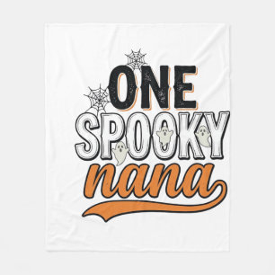 Gruselige Nana Halloween-Geist Vintage-Shirt-Desig Fleecedecke