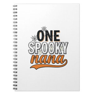 Gruselige Nana Halloween-Geist Vintage-Shirt-Desig Notizblock