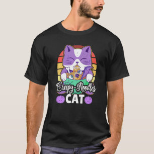 Gruselige Nudeln Katze T-Shirt